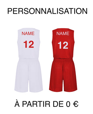 Tenue basket personnalisé (2 ensembles)