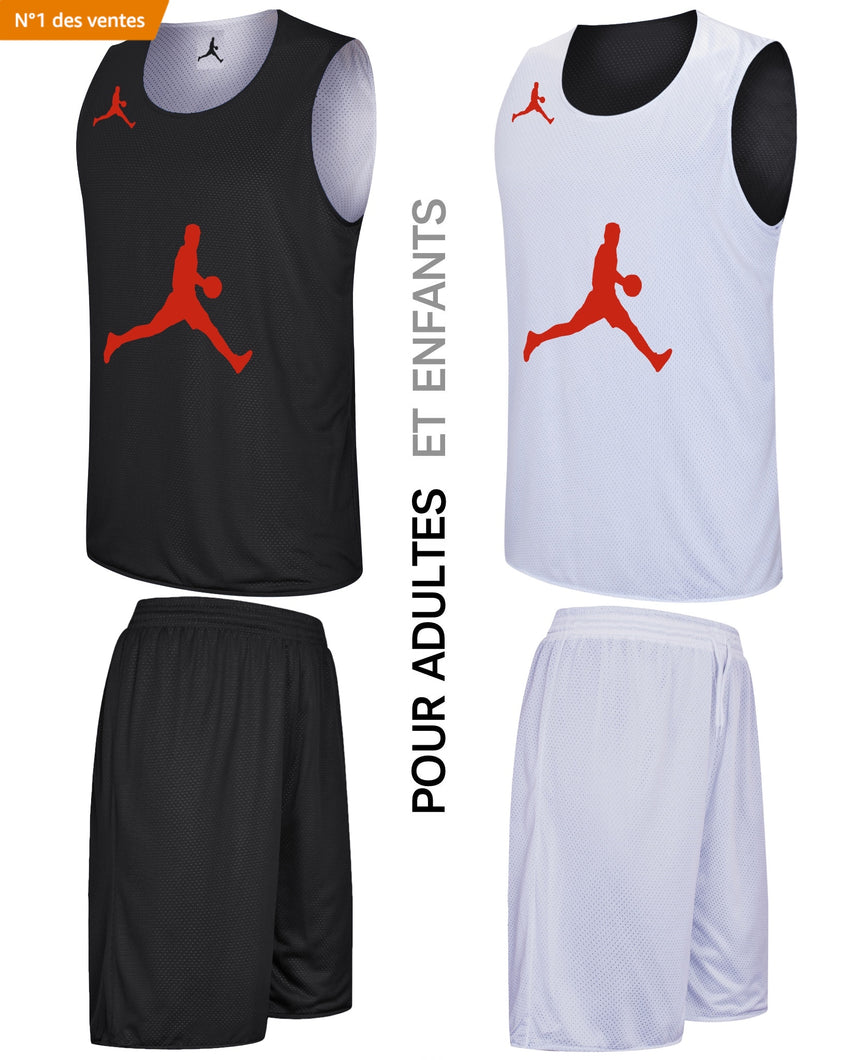 Ensemble/Maillot basket Enfant vêtements sport FS0820001 impression  personnalisé avec photo motif logo texte pas cher en solde France –