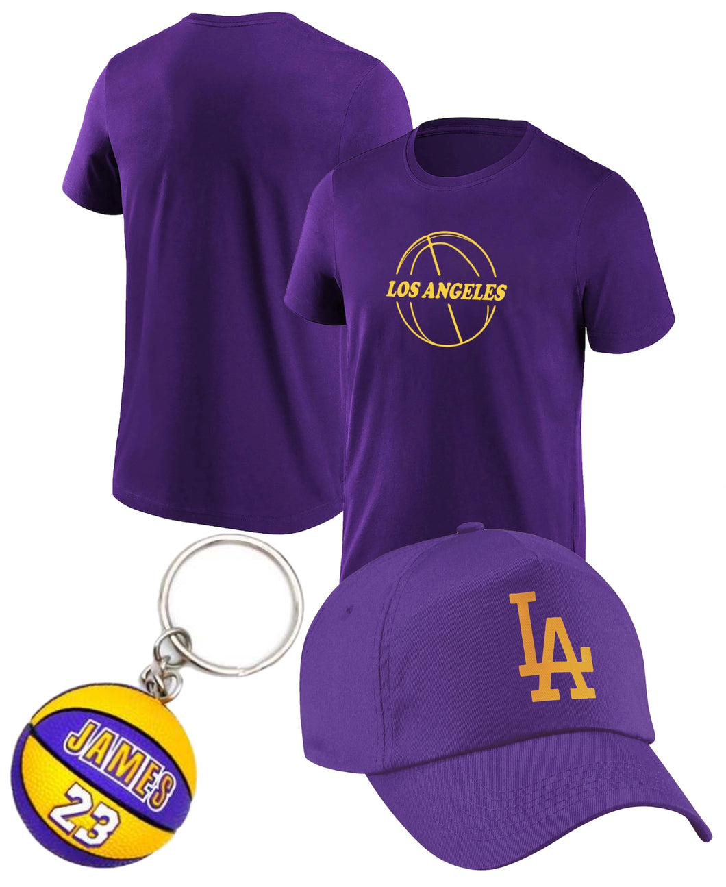 Los Angeles T-shirt + Casquette + Porte-clés
