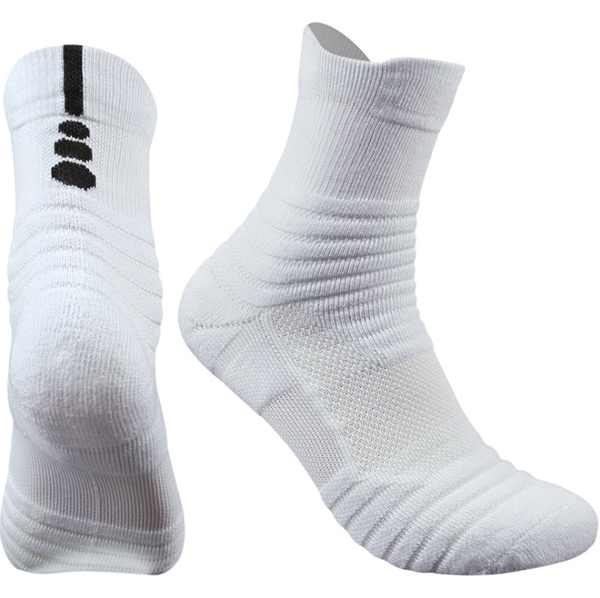 Load image into Gallery viewer, blanc chaussettes de basket
