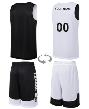 tenue de basket noir blanc