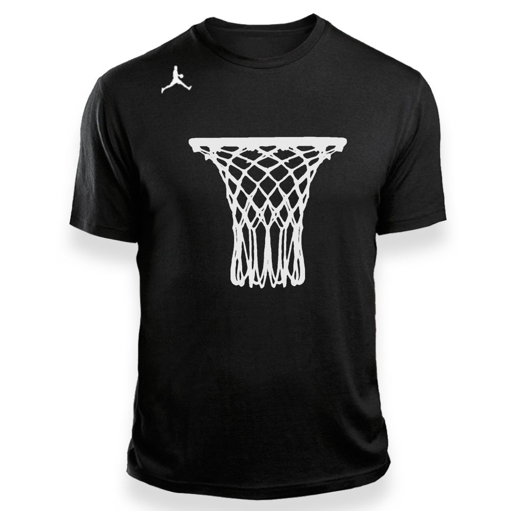 t-shirt maillot de basket noir