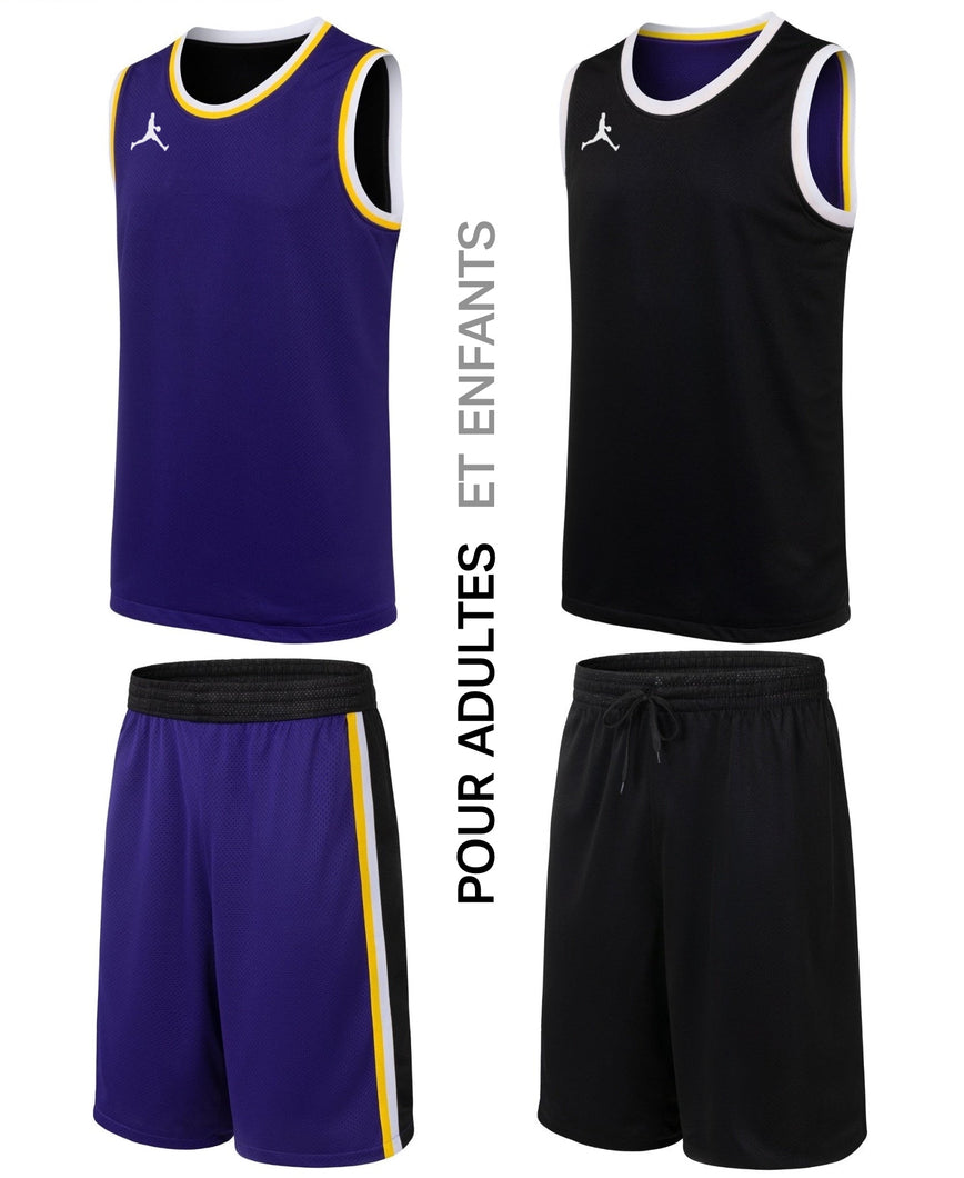 violet noir tenues de basket